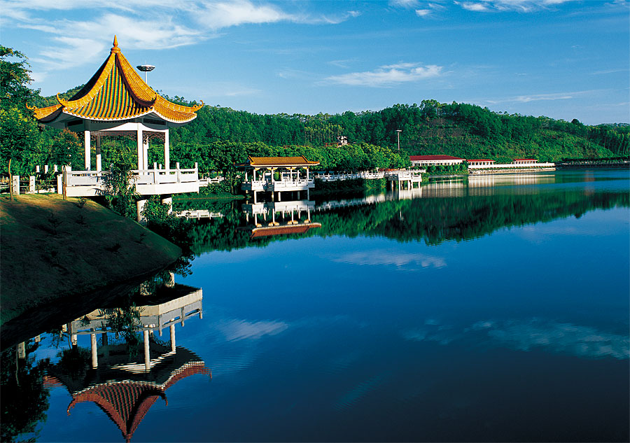 黑眼睛廣告為雁鳴湖旅游度假村宣傳推廣拍攝的風光圖片