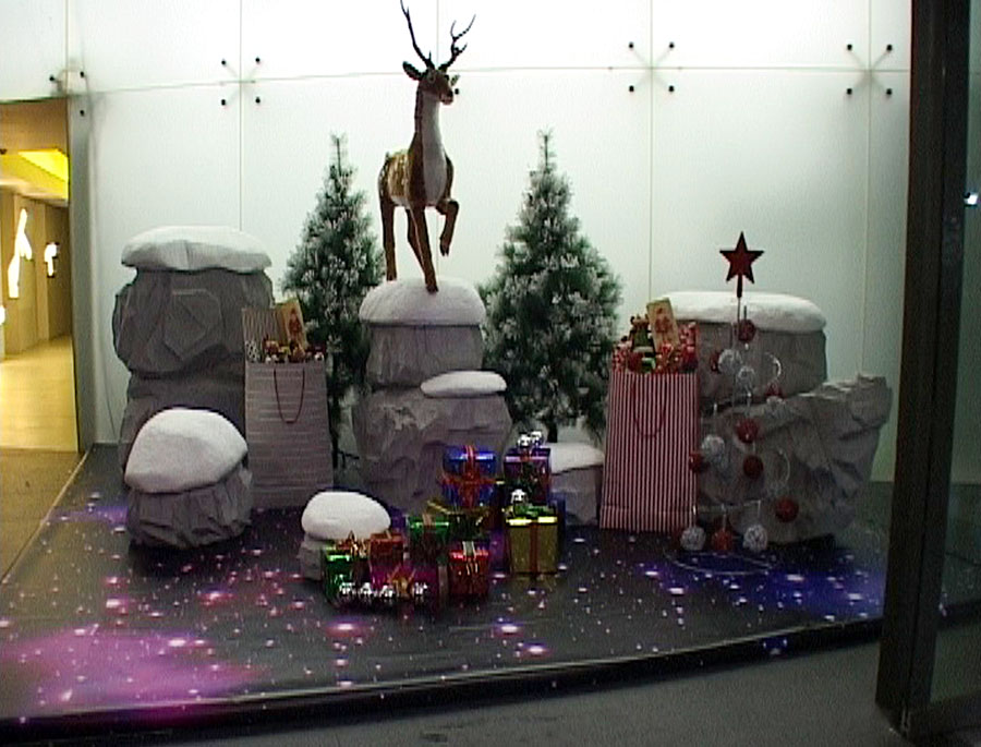 萬科圣誕節氛圍營造-萬科總部布置完成